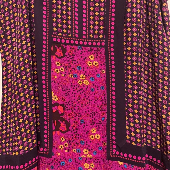 Rebecca Taylor Magenta Silk Shift Dress - Picture 4 of 5